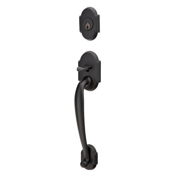 Flat Black Handleset, 4302ASUS19, EMTEK, Mfr# 4302ASUS19